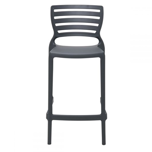 Cadeira Alta de Polipropileno com Fibra de Vidro Sofia Grafite Tramontina - Imagem principal - c71362f5-ff67-4d06-b23e-c66a4c81827f