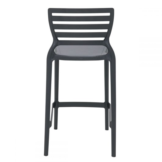 Cadeira Alta de Polipropileno com Fibra de Vidro Sofia Grafite Tramontina - Imagem principal - 914754e6-226b-496f-bd37-5bd1cacbd6b8