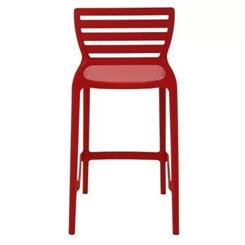 Cadeira Alta Sofia Vermelho Tramontina 