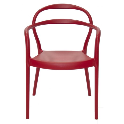 Cadeira com Braços em Polipropileno e Fibra de Vidro Sissi 92045/040 Vermelho Tramontina - Imagem principal - 2dac980d-f660-4d56-9e04-b577bb83bc8c