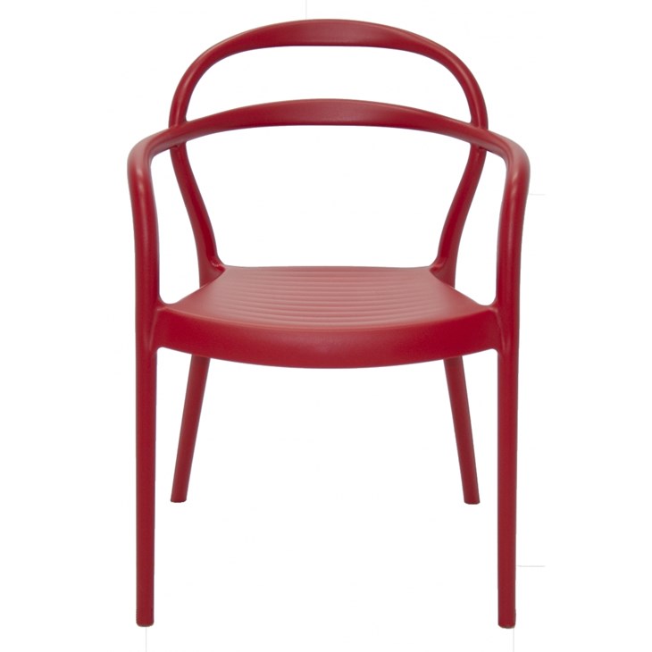 Cadeira com Braços em Polipropileno e Fibra de Vidro Sissi 92045/040 Vermelho Tramontina