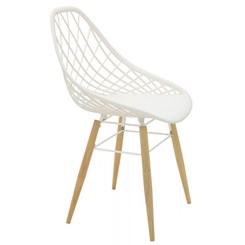 Cadeira Com Pernas De Madeira Philo 92088/110 Branco Tramontina