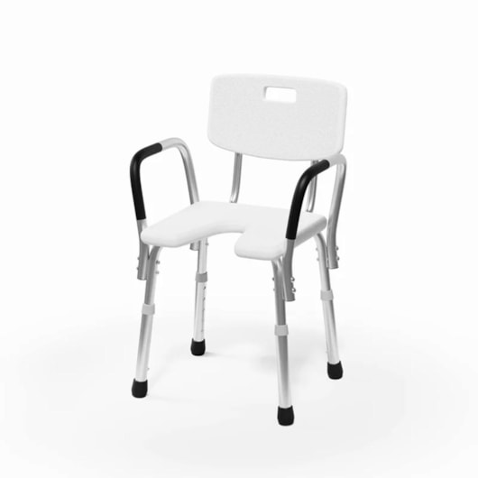 Cadeira De Acessibilidade Para Banho Com Abertura Frontal Com Encosto Com Braço Sicmol - Imagem principal - b23278fe-aad6-4db1-b74c-58f5dfd0ff97