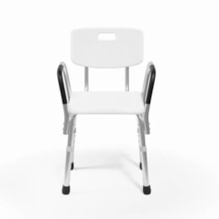 Cadeira De Acessibilidade Para Banho Reta Com Encosto Com Braço Sicmol