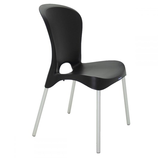 Cadeira De Polipropileno Jolie Com Pernas Anodizadas 92060/009 Preta Tramontina - Imagem principal - 76f24423-b9c3-49d3-a037-b3f247e2c755
