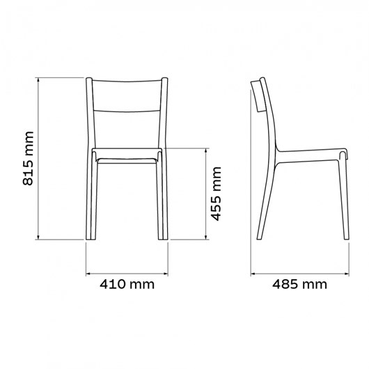 Cadeira Diana Summa Preto Tramontina - Imagem principal - 1f0585bd-48d1-410d-a31f-5f5c56501f09