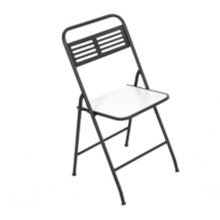 Cadeira Dobravel Millenium Preta Metalnew