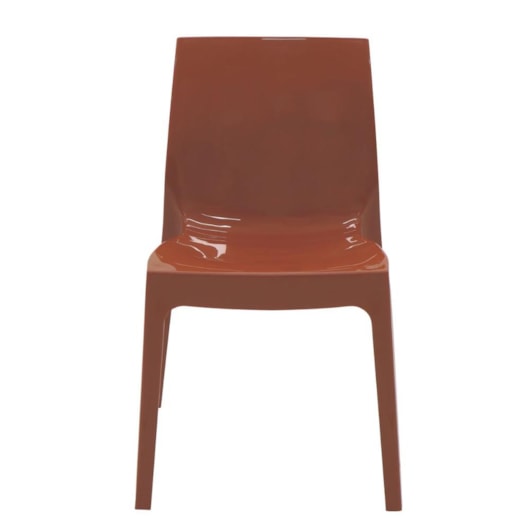 Cadeira Em Polipropileno Terracota Alice Brilho Summa Tramontina - Imagem principal - 3bad8724-e500-48e3-939d-5d29747b12ef