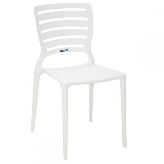 Cadeira Polipropileno Sofia Com Encosto Vazado Horizontal Branco Tramontina - Imagem principal - dac24e34-65cc-4b1f-8883-1568251f98fe