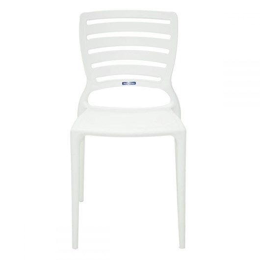 Cadeira Polipropileno Sofia Com Encosto Vazado Horizontal Branco Tramontina - Imagem principal - c4eb0aef-afd9-491f-a954-708a4376cbc8