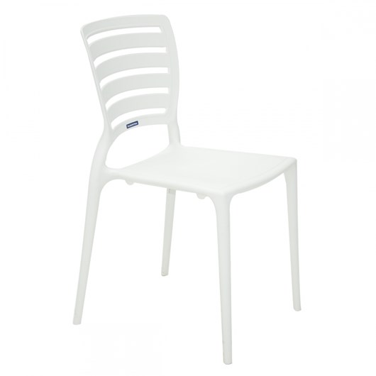 Cadeira Polipropileno Sofia Com Encosto Vazado Horizontal Branco Tramontina - Imagem principal - 88b6d1a1-d726-4278-b1f3-e26fdc60b68b