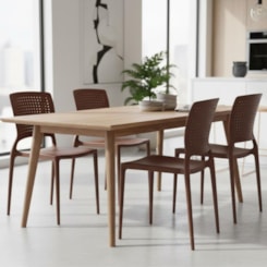 Cadeira Safira em Polipropileno e Fibra de Vidro Terracota Tramontina