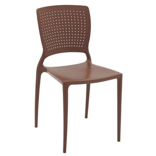 Cadeira Safira em Polipropileno e Fibra de Vidro Terracota Tramontina - Imagem principal - 8f23d4ef-c47b-4f9d-bf27-edbf54443c98