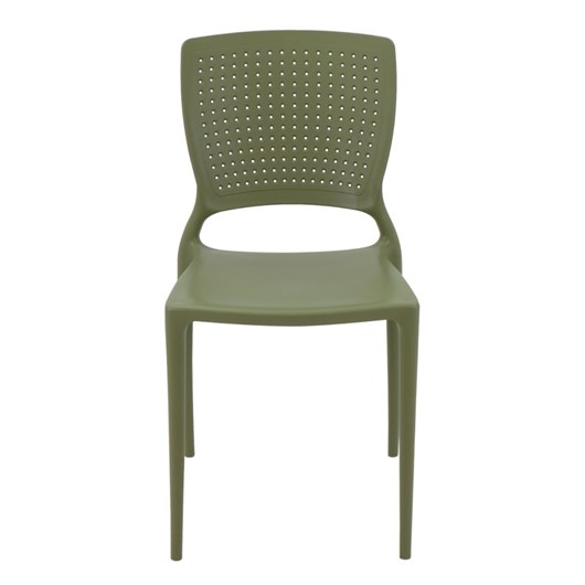 Cadeira Safira Em Polipropileno E Fibra De Vidro Verde Oliva Tramontina - Imagem principal - a2ad1163-0e4d-4891-9562-fd65fd36fd92