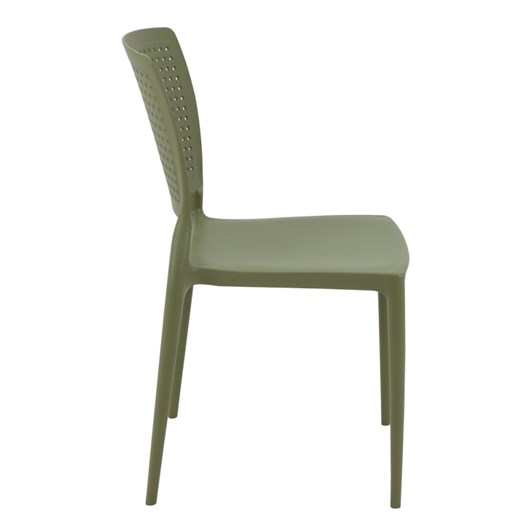 Cadeira Safira Em Polipropileno E Fibra De Vidro Verde Oliva Tramontina - Imagem principal - 0166742d-fa02-4ea2-8ff9-221054deaef3