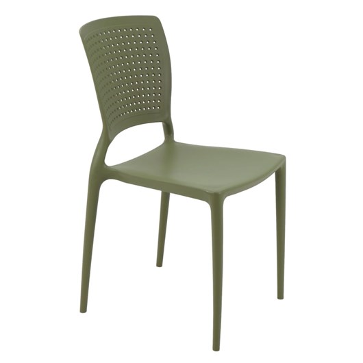 Cadeira Safira Em Polipropileno E Fibra De Vidro Verde Oliva Tramontina - Imagem principal - 19b1b82a-b086-4774-841a-1bece3242837