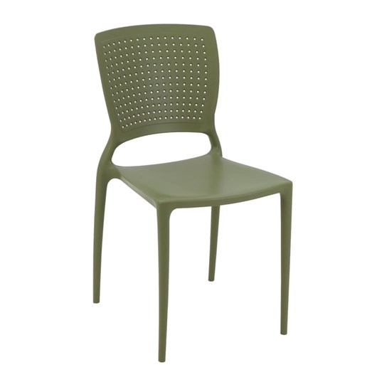 Cadeira Safira Em Polipropileno E Fibra De Vidro Verde Oliva Tramontina - Imagem principal - ec2275a7-bb18-40ce-a60d-0440bbc8cc93