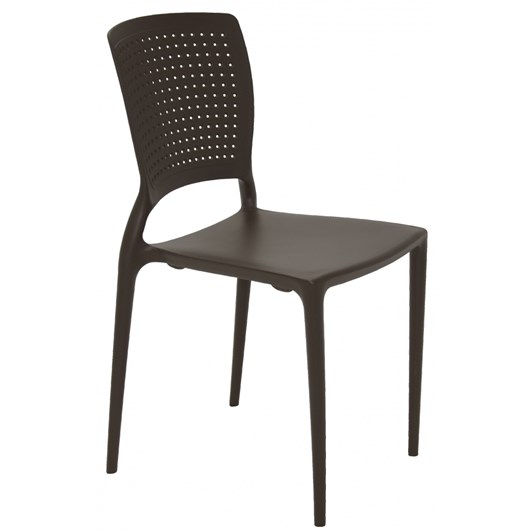 Cadeira Safira Summa Polipropileno E Fibra De Vidro Marrom Tramontina - Imagem principal - d0e47235-ed99-400e-9da1-9a89107178cd