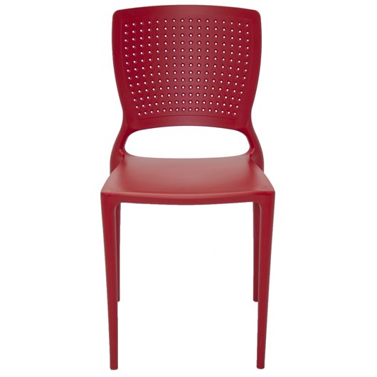 Cadeira Safira Summa Polipropileno E Fibra De Vidro Vermelho Tramontina - Imagem principal - 186fe7c4-5319-413c-84d1-dd1f355e0806