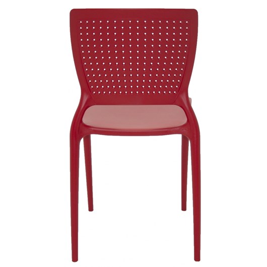 Cadeira Safira Summa Polipropileno E Fibra De Vidro Vermelho Tramontina - Imagem principal - 637e1dc4-e960-4208-8a06-f77f5e36d21d