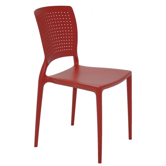 Cadeira Safira Summa Polipropileno E Fibra De Vidro Vermelho Tramontina - Imagem principal - 33302d95-9a00-4b4a-aab1-003e161130e3