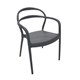 Cadeira Sissi Com Encosto Vazado C/ Braço Grafite Tramontina - 8b4886b4-ced2-490c-8eb7-008431a52753