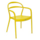 Cadeira Sissi Summa Com Encosto Vazado E Braços Em Polipropileno E Fibra De Vidro Amarelo Tramontina - 2a01e3b1-5ea5-4055-8506-17d38a4635e5