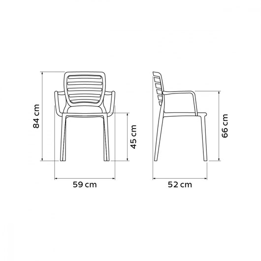 Cadeira Sofia Com Encosto Fechado Tramontina - Imagem principal - 990272f7-5106-4b6c-83b0-1d342d7e3ce5