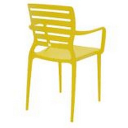 Cadeira Sofia Summa Com Encosto Horizontal E Braços Em Polipropileno E Fibra De Vidro Amarelo Tramontina - Imagem principal - afb53fcb-1541-4ef1-92ac-314895c75fa5