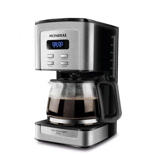 Cafeteira Elétrica C4 Digital Dolce Aroma Preto E Inox Mondial 127V 800W - Imagem principal - f5fdb733-7d9a-47c7-ba84-adf06fb52ab8