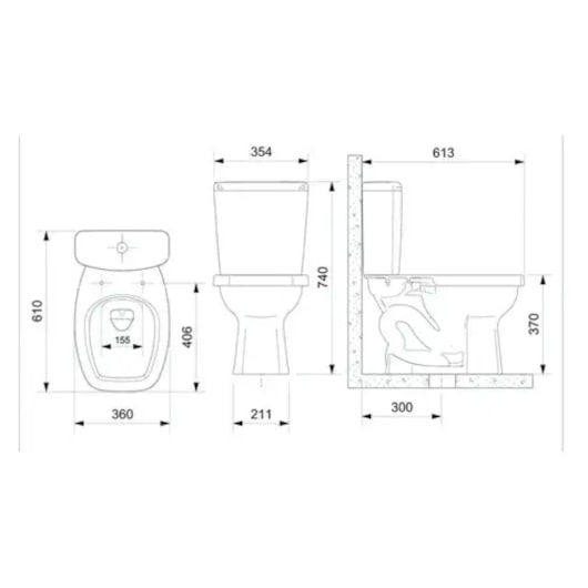 Caixa Acoplada 6 Litros Art Branco Incepa - Imagem principal - b0c5420b-9709-46ef-9489-e96d5675e556