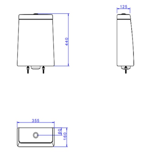 Caixa Acoplada Com Dual Flux Cinza Antracite Deca - Imagem principal - bf9e77b2-6184-4ba1-b3b5-e2b7ce41caf9