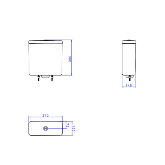 Caixa Acoplada Monocromática Axis Ebano Fosco Deca - Imagem principal - a2c4ce49-abbe-4991-91a5-9fba77362a30