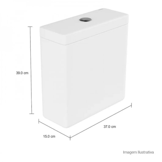 Caixa Acoplada Monocromática Axis/Piano/Living Branca Deca - Imagem principal - a7d151cb-9bed-440b-9521-da8d3731ecb9