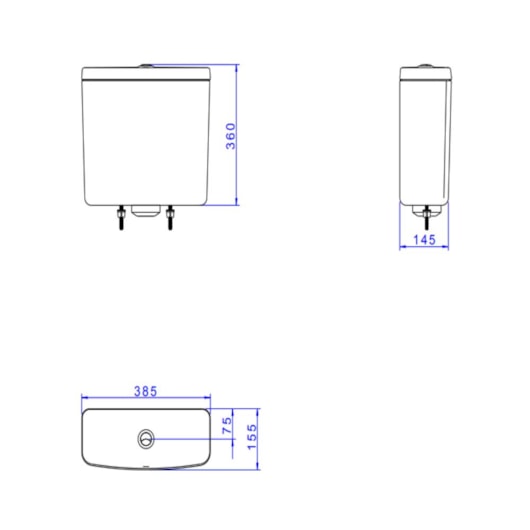 Caixa Acoplada Monocromática Vogue Plus Branca Deca - Imagem principal - f52a42ed-3bb0-469d-bc05-0d998653ba0c