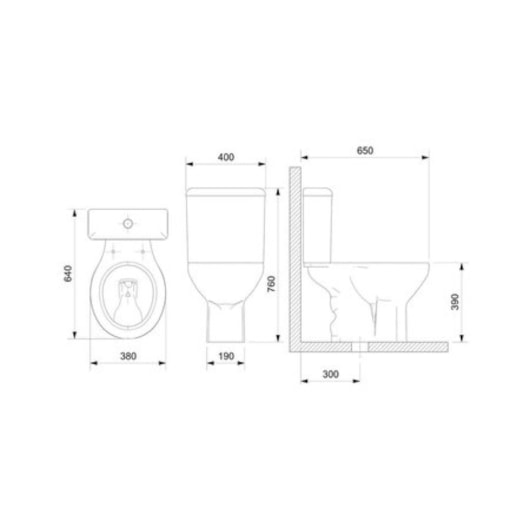 Caixa Acoplada P 3/6 Litros Flamingo/Zip Biscuit Incepa - Imagem principal - dfdb4ad7-600c-4769-8b91-6e458c00cbba