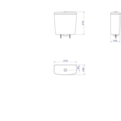 Caixa Acoplada Para Bacia Deca Fast Spot Rav Aspen Izy Verde Deca