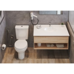Caixa Acoplada Para Vaso Sanitário Azálea Acesso 3/6 Litros Branco Celite