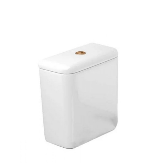 Caixa Acoplada Para Vaso Sanitário Carrara 3/6 Litros Branco/ Gold Matte Deca - Imagem principal - 526fc41a-90b8-4d81-931a-31dd6ca643a2