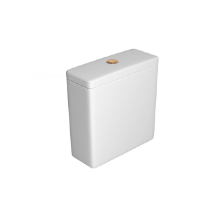 Caixa Acoplada Para Vaso Sanitário Quadra Branco E Gold Mate Deca 3/6l