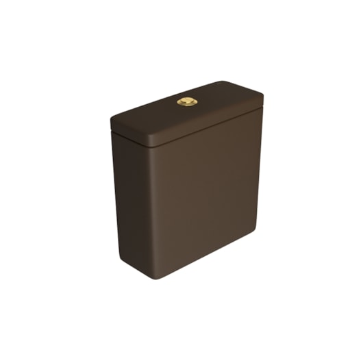 Caixa Acoplada Quadrada 3/6 Litros Marrom Fosco Gold Deca - Imagem principal - 3b39d10a-dbbc-435a-8764-85a5c243de83