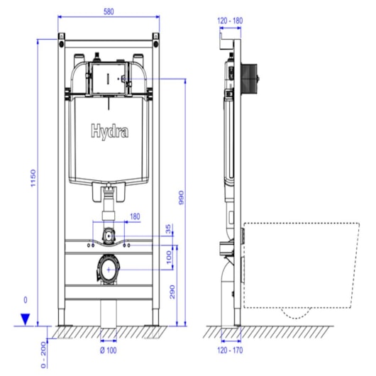 Caixa de Descarga Embutida Mecânica Para Drywall Para Bacia Suspensa Deca - Imagem principal - 628ad74e-a5c8-4ac4-8cd1-34f8e961ea18