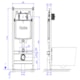 Caixa de Descarga Embutida Mecânica Para Drywall Para Bacia Suspensa Deca - 0f1623fd-0b8d-4c7f-8bc8-6b031319bbfa