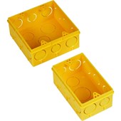 Caixa De Luz Para Eletroduto 4x2 Amarela Amanco