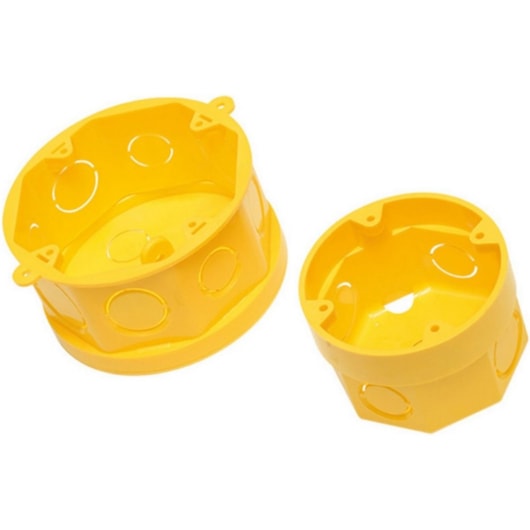 Caixa De Luz Para Eletroduto 4x4 Octogonal Amarela Amanco - Imagem principal - a63c3e4e-a944-4219-a1e4-664d9f228fe5