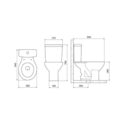 Caixa Para Acoplar 3/6 Litros Fit Plus Cinza Prata Celite