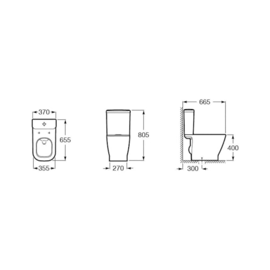 Caixa Para Acoplar Duplo Acionamento Gap Mate Black Roca - Imagem principal - ddf2af8f-5d28-43b9-bad2-adc069630865