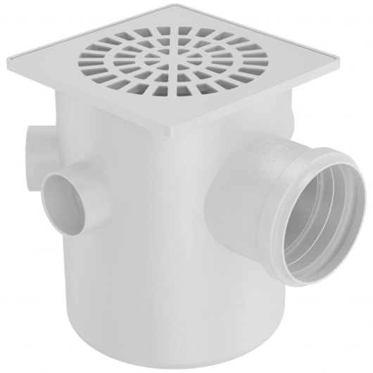 Caixa Sifonada Quadrada Branca Fortlev 10x10x5cm - Imagem principal - 5b0ed423-371b-46d8-a400-2fb14e8f0adc