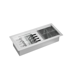 Calha Organizadora De Cozinha Inox Deca 45 cm