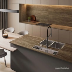 Calha Organizadora De Cozinha Inox Deca 75x20cm